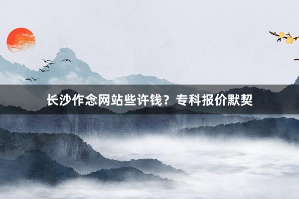 长沙作念网站些许钱？专科报价默契