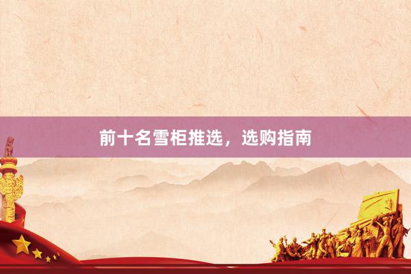 前十名雪柜推选，选购指南